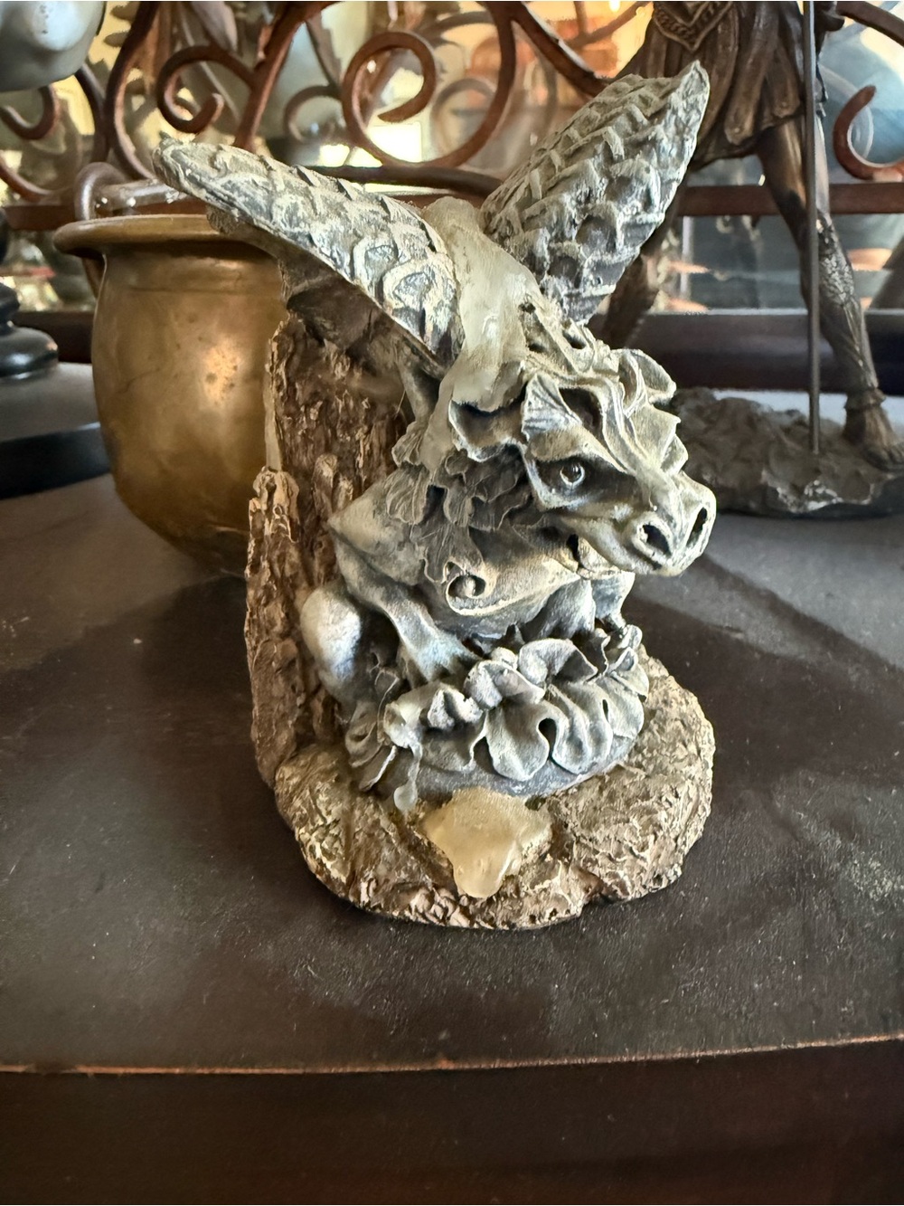 Antique Gargoyle tapper candle holder/Altar piece from Witch’s Estate Sale